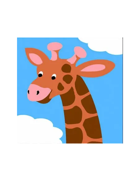 Kit canevas : 20x20 : girafe