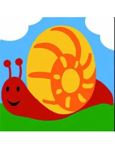Kit canevas : 20x20 : escargot