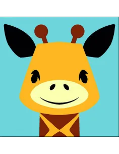 Kit canevas : 20x20 : girafe