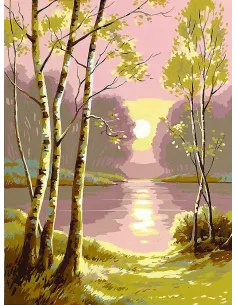 Canevas : 40x50 cm, aurore