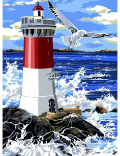 Canevas : 40x50 cm, Le phare