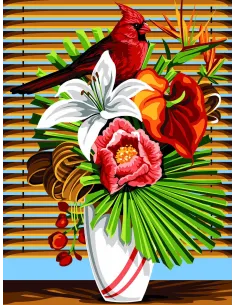 Canevas : 40x50 cm, lume exotique