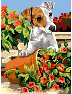 Canevas : 40x50 cm, N22 - la bêtise
