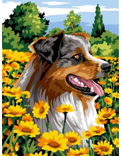 Canevas : 40x50 cm, N23 - bain de fleurs