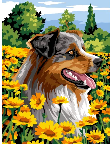 Canevas : 40x50 cm, N23 - bain de fleurs