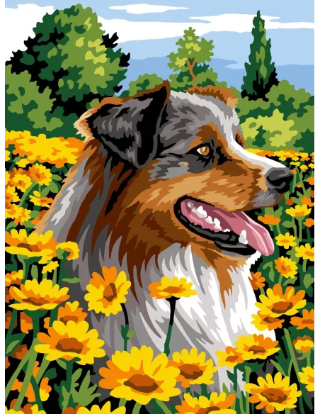 Canevas : 40x50 cm, N23 - bain de fleurs