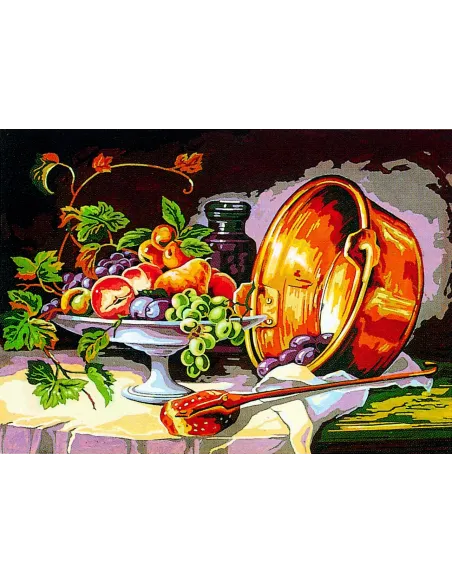 Canevas : 45x60 cm, nature morte