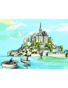 Canevas : 45x60 cm, le mont st. Michel