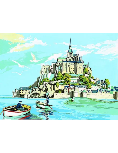 Canevas : 45x60 cm, le mont st. Michel