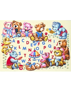 Canevas : 45x60 cm, nounours party
