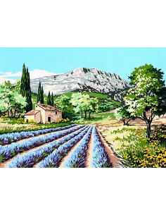 Canevas : 45x60 cm, la Ste victoire