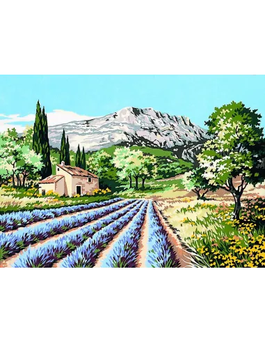 Canevas : 45x60 cm, la Ste victoire