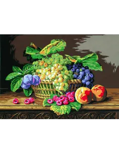 Canevas : 45x60 cm, Nature morte (XIXe)
