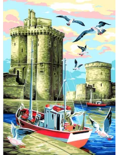 Canevas : 45x60 cm, La rochelle