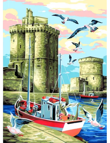 Canevas : 45x60 cm, La rochelle
