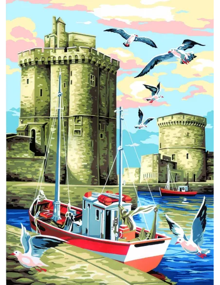 Canevas : 45x60 cm, La rochelle