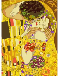 Canevas : 45x60 cm, Le baiser