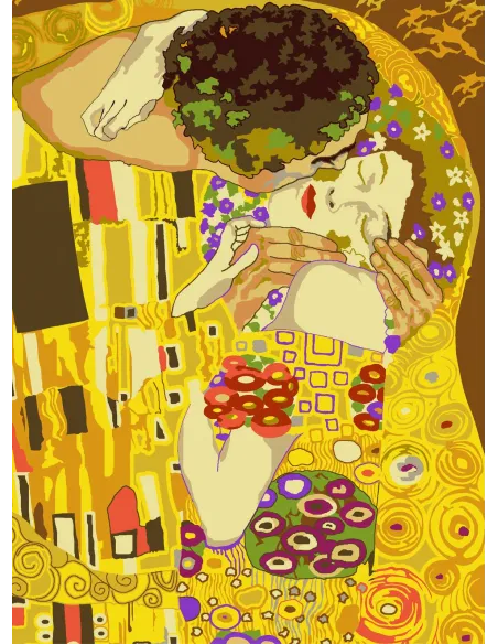 Canevas : 45x60 cm, Le baiser