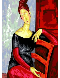 Canevas : 45x60 cm, Jeanne de Modigliani