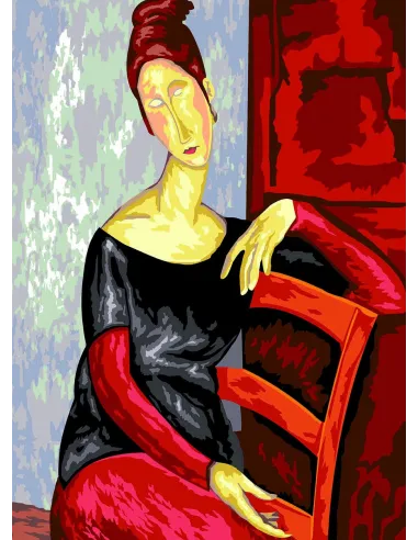 Canevas : 45x60 cm, Jeanne de Modigliani