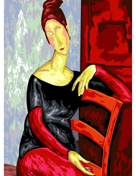 Canevas : 45x60 cm, Jeanne de Modigliani