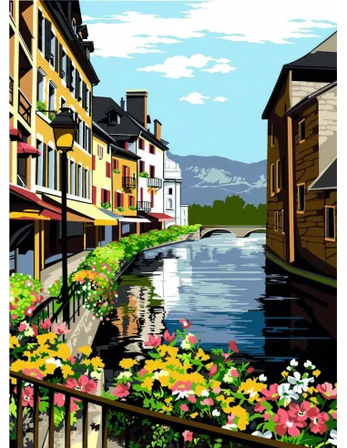 Canevas : 45x60 cm, Annecy