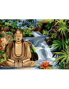 Canevas : 45x60 cm, Bouddha