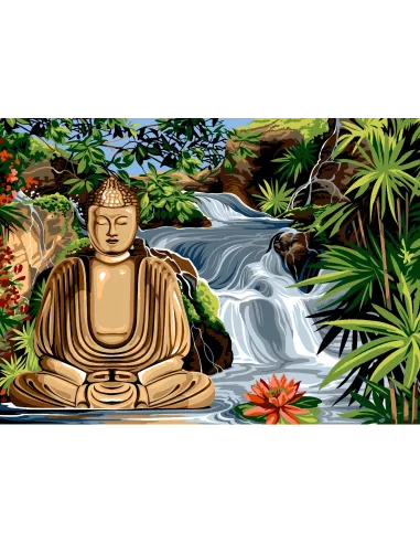 Canevas : 45x60 cm, Bouddha