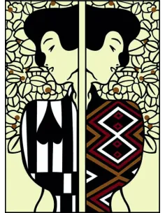 Canevas : 45x60 cm, Silhouette de Klimt