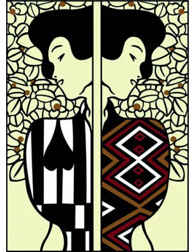 Canevas : 45x60 cm, Silhouette de Klimt