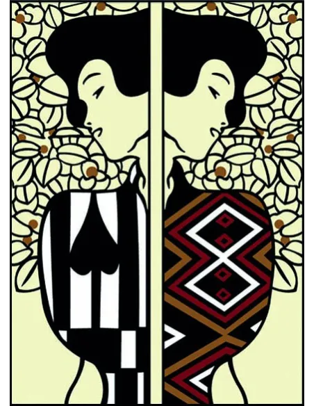 Canevas : 45x60 cm, Silhouette de Klimt