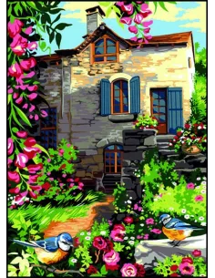 Canevas : 45x60 cm, La vieille masure
