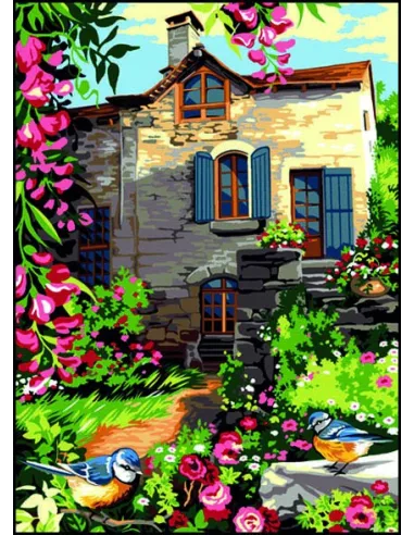 Canevas : 45x60 cm, La vieille masure