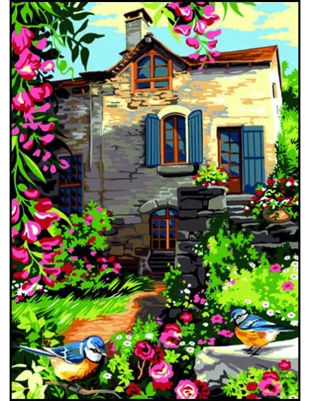 Canevas : 45x60 cm, La vieille masure