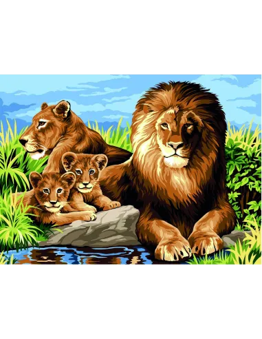 Canevas : 45x60 cm, la famille