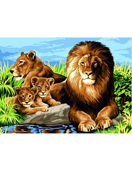Canevas : 45x60 cm, la famille