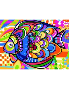 Canevas : 45x60 cm, Poisson