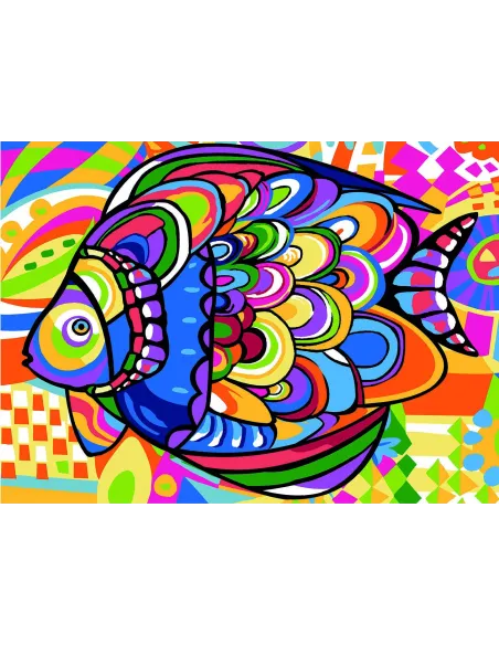 Canevas : 45x60 cm, Poisson