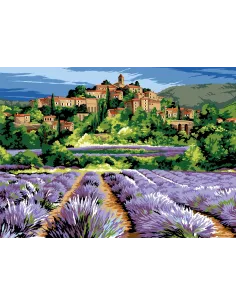Canevas : 45x60 cm, N18 - citadelle provençale