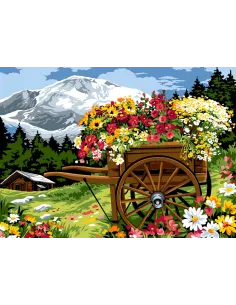 Canevas : 45x60 cm, N18 - la charrue