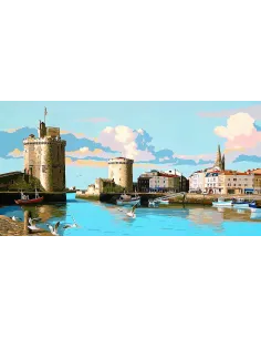 Canevas : 65x120 cm, la Rochelle