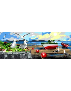 Canevas : 25x60 cm, Marée basse