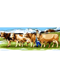 Canevas : 25x60 cm, Poya
