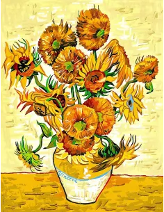 Canevas : 60x80 cm, les tournesols