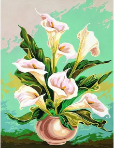 Canevas : 60x80 cm, arums