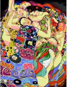 Canevas : 60x80 cm, La jeune fille