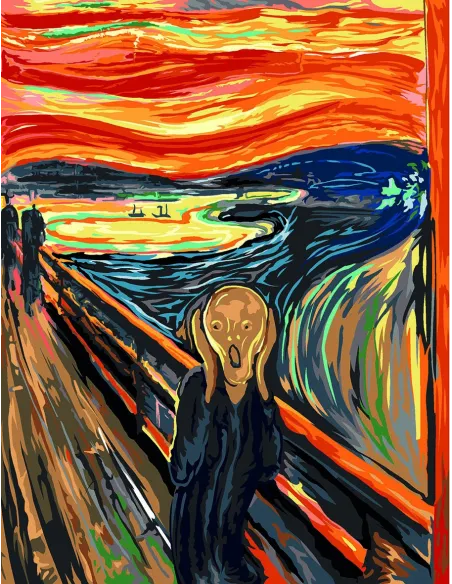 Canevas : 60x80 cm, Le cri d'Edward Munch