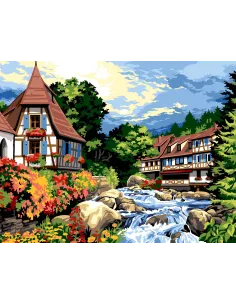 Canevas : 60x80 cm, N19 - alsace