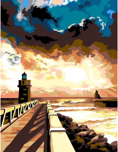 Canevas : 60x80 cm, N22 - pénombre