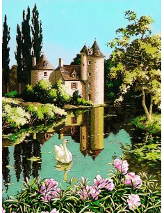 Canevas : 60x80 cm, le vieux manoir